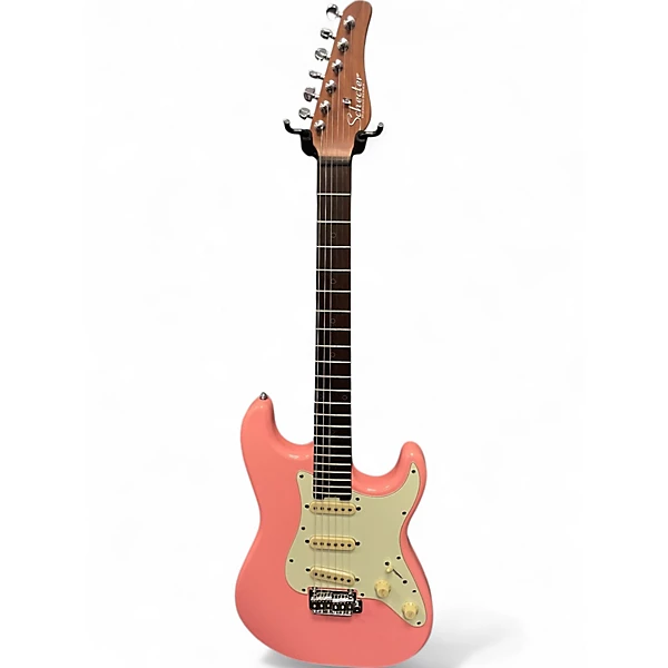 Used Schecter Guitar Research NIC JOHNSON TRADITIONAL CORAL Solid Body Electric Guitar