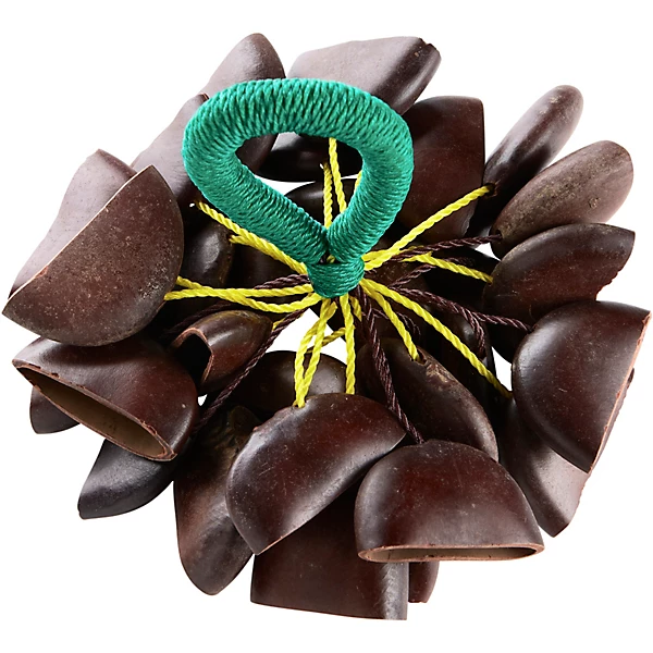 Overseas Connection Ghana Nylon Togo Seed Rattle Natural 10 x 4 in.