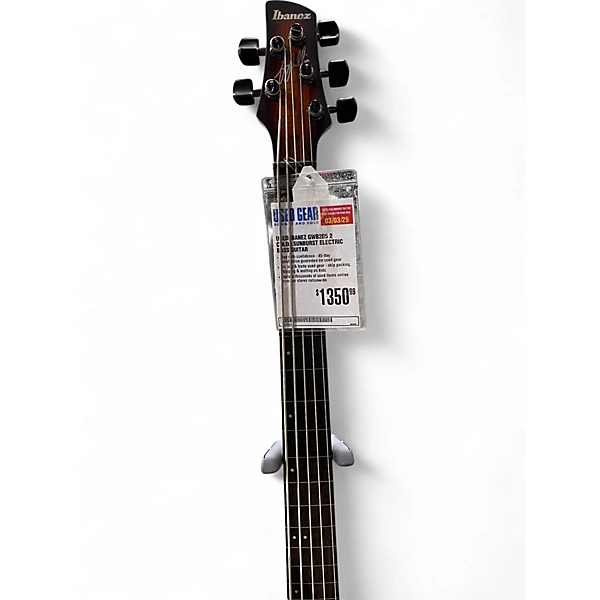 Used Ibanez GWB205 2 Color Sunburst Electric Bass Guitar