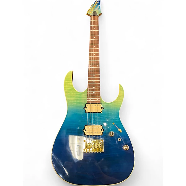 Ibanez Used Ibanez RG421HPFM BLUE REEF GRADUATION Solid Body Electric Guitar.gc
