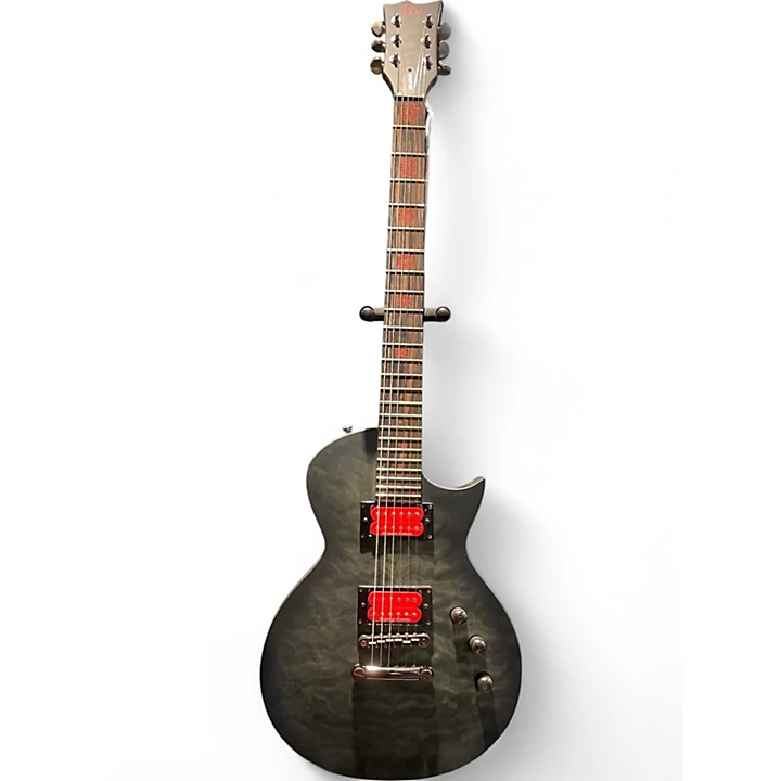 Used 2018 ESP BB600B Black Quilt Baritone Guitars