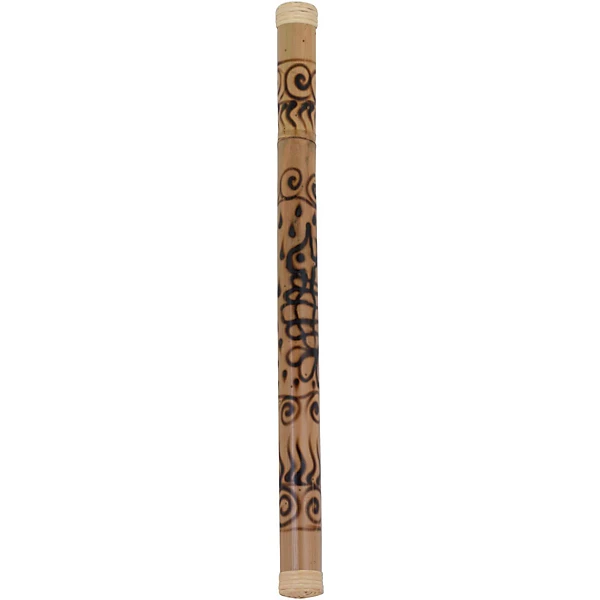 32 in Bamboo Rainstick in Hand Painted Rhythm Water Finish