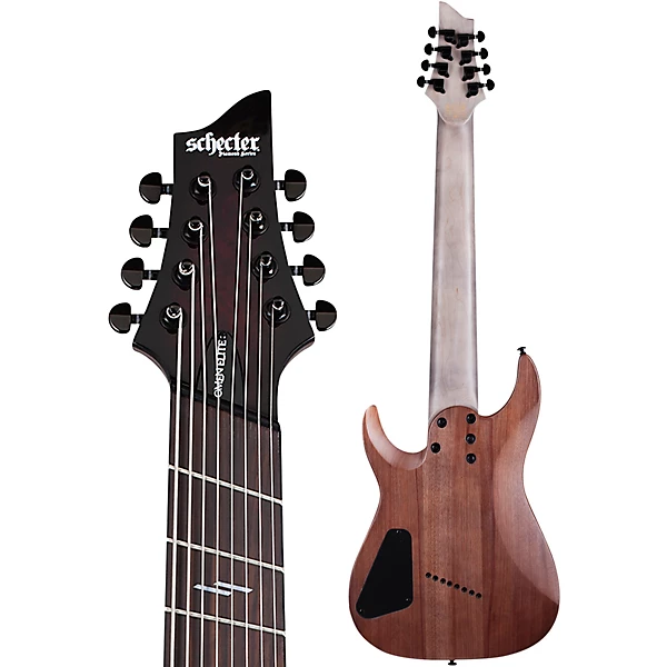 Schecter Guitar Research Omen Elite 8 MS Electric Guitar Black Cherry Burst
