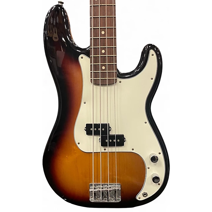 Used Fender Standard Precision Bass Brown Sunburst Electric Bass Guitar