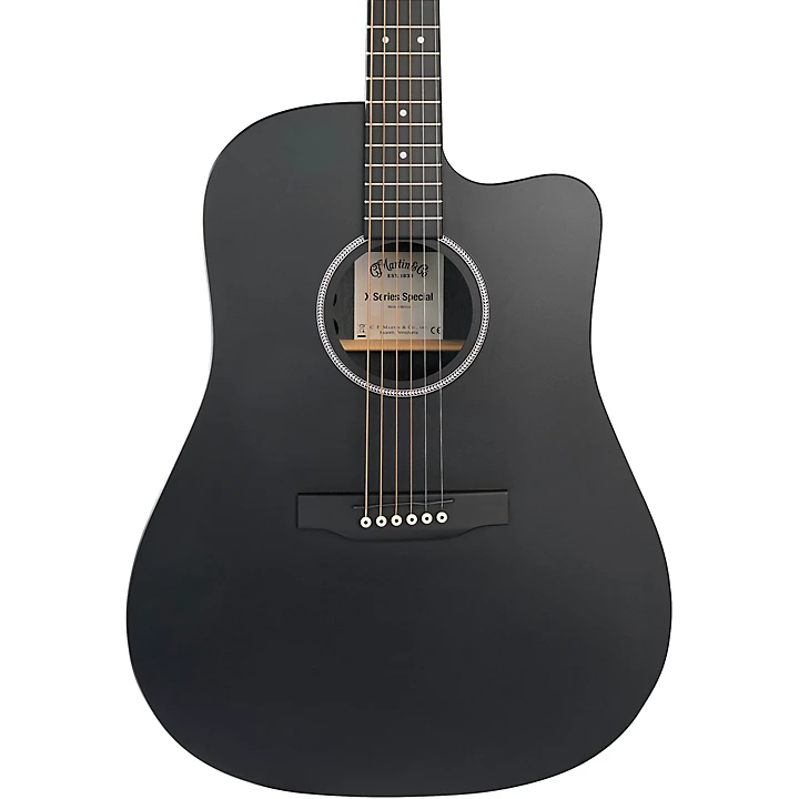 DC X1E Special X Series HPL Dreadnought Acoustic Electric Guitar Black