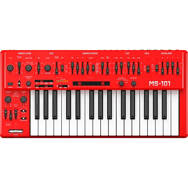 MS 1 32 Key Analog Synthesizer Red