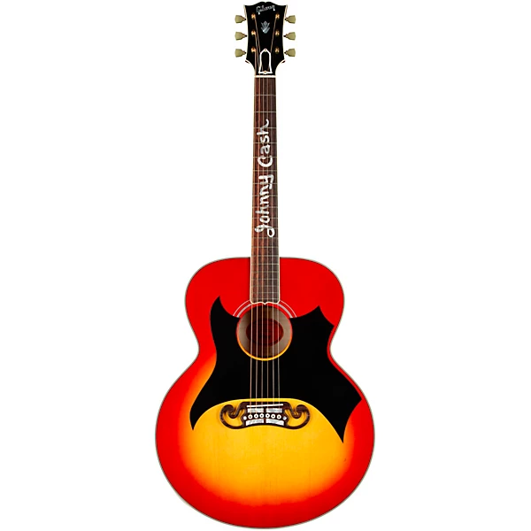 Johnny Cash SJ 200 Signature Limited Edition Acoustic Electric Guitar Vintage Cherry Sunburst
