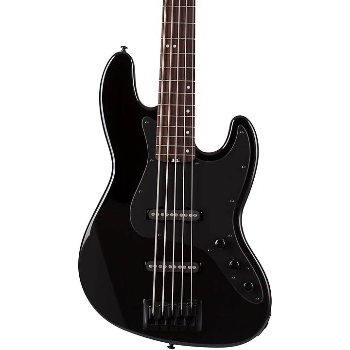 J 5 Rosewood Fingerboard 5 String Bass Gloss Black