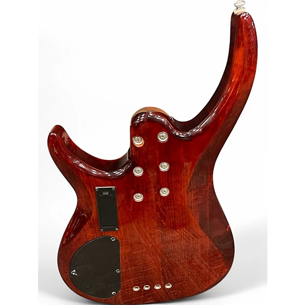 Used Rogue LX400 PRO Trans Amber Electric Bass Guitar