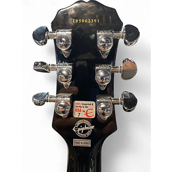 Used Epiphone LIMITED EDITION CUSTOM CHOP LES PAUL CUSTOM Black Solid Body Electric Guitar