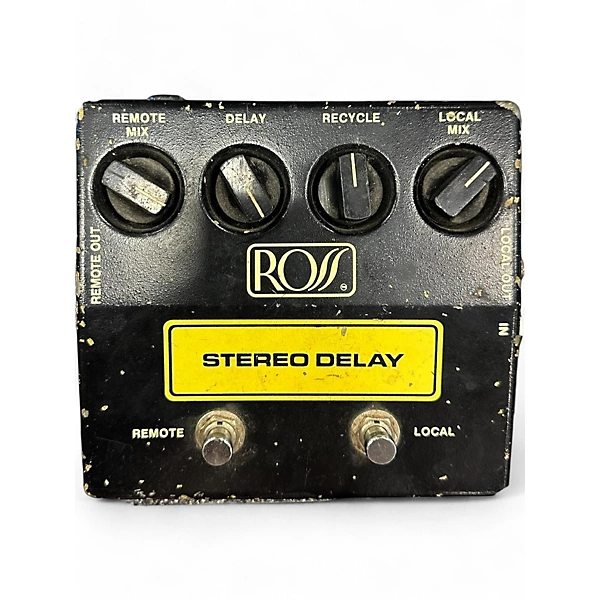 Vintage 1980s Ross Stereo Delay Effect Pedal