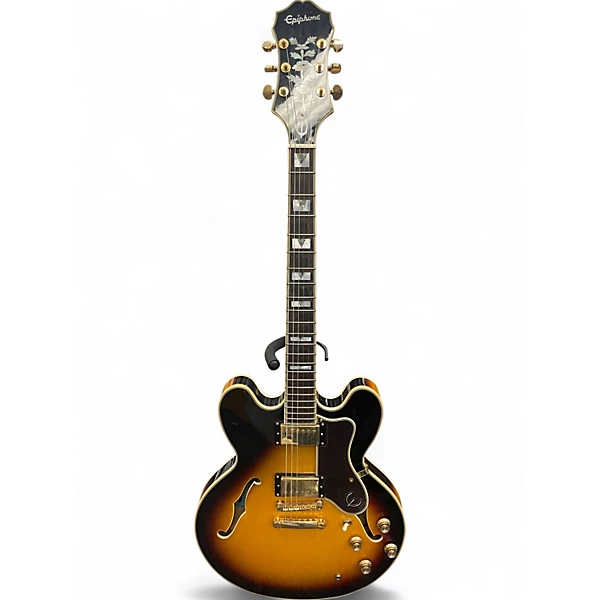 Used Epiphone Sheraton II Pro 2 Color Sunburst Hollow Body Electric Guitar
