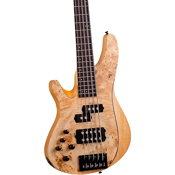 Reaper 5 Left Handed Electric Bass Natural Satin