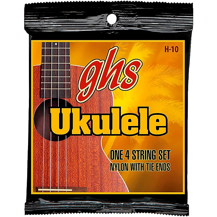 H 10 Hawaiian Ukulele Black Nylon Strings