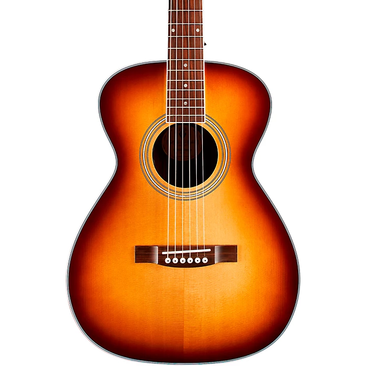 M 260E Deluxe Westerly Collection Concert Acoustic Electric Guitar Edge Burst