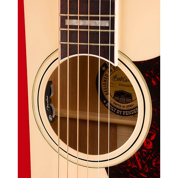 Buck Owens Signature Kingman Limited Edition Acoustic Electric Guitar Red White and Blue