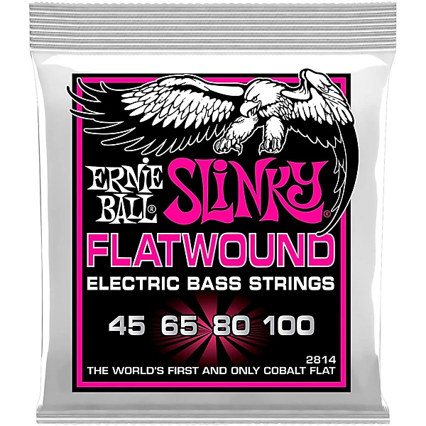 P02814 Super Slinky Flatwound Bass Strings