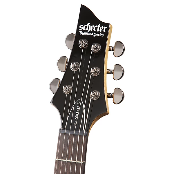 Schecter Guitar Research Omen 6 Left Handed Electric Guitar Black