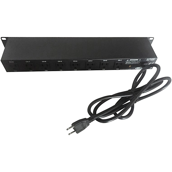 E107USB Professional 8 Channel AC Power Strip with USB