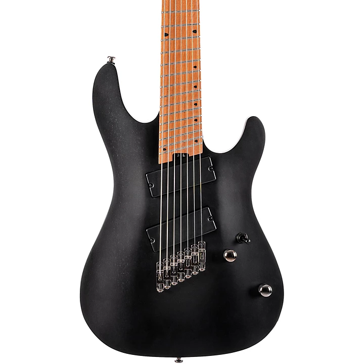 KX307MSOP KX Series Multi Scale 7 String Electric Guitar Open Pore Black