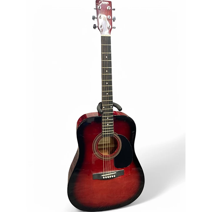 Used Johnson JG 610 R Red Burst Acoustic Guitar