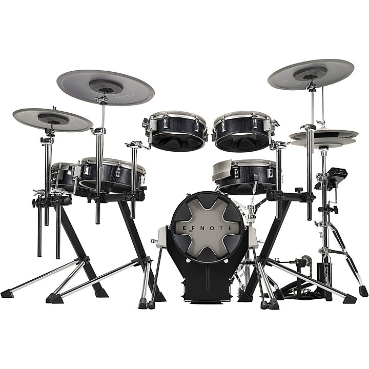 3X Acoustic Designed Electronic Drum Set Black Oak Wrap