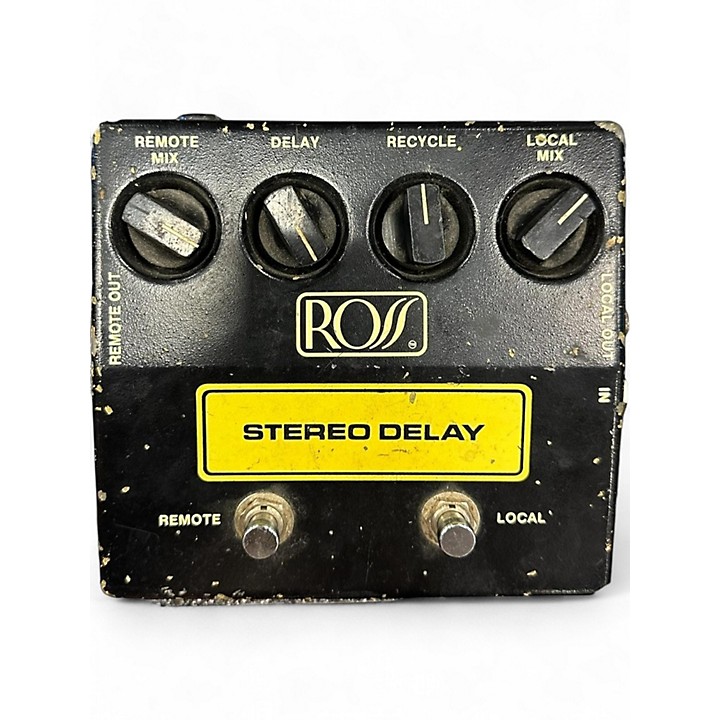 Vintage 1980s Ross Stereo Delay Effect Pedal