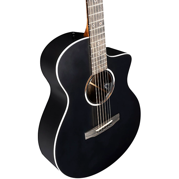 SCE Custom Road Series Ziricote Acoustic Electric Guitar Black