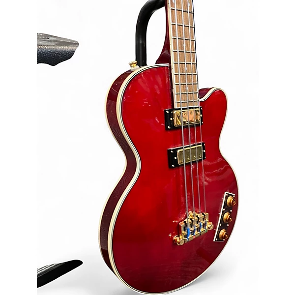 Used Epiphone Allen Woody Signature Candy Apple Red Electric Bass Guitar