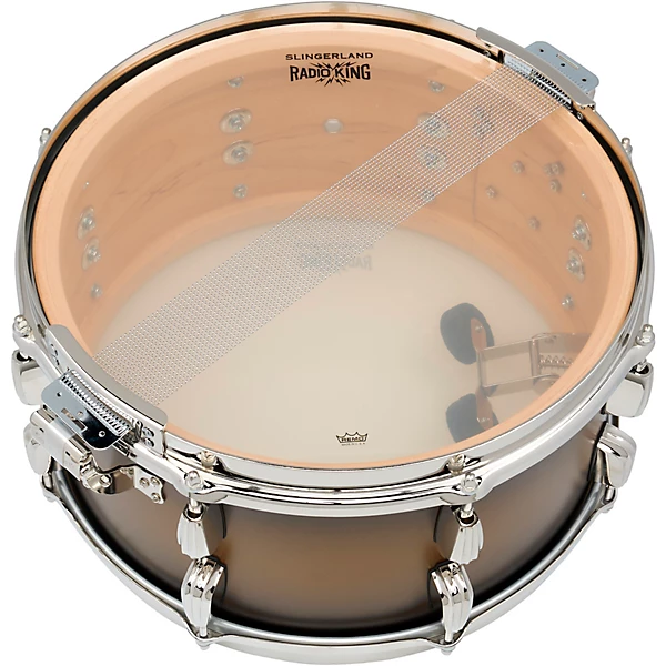 Slingerland Limited Edition Radio King Specialty Lacquer Maple Snare Drum 14 x 7 in. Black & Gold Lacquer