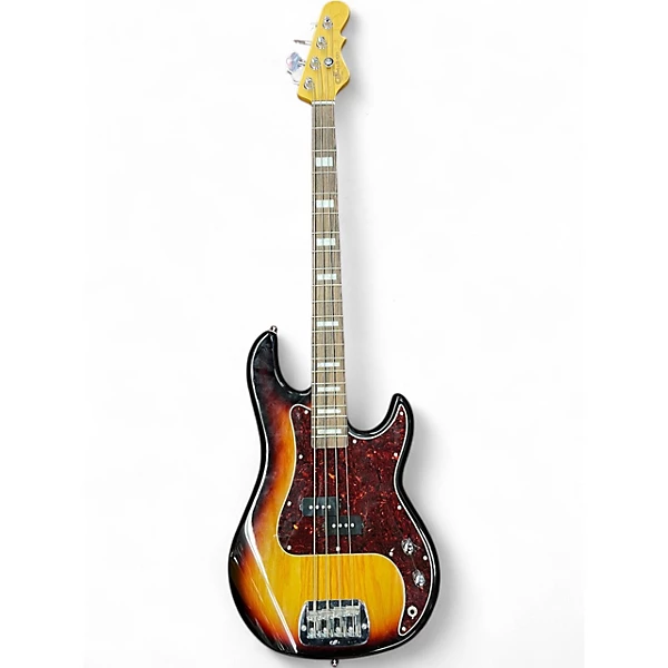 Used 2021 G&L Tribute LB100 3 Color Sunburst Electric Bass Guitar