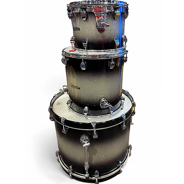Premier Used Premier 3 Piece Elite Silver Burst Drum Kit.gc