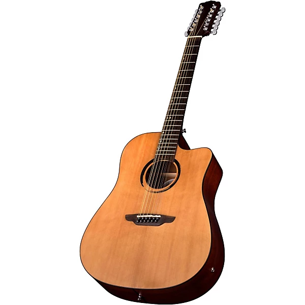 Luna WABI DC 12 Sabi 12 String Dreadnought Acoustic Electric Guitar Natural