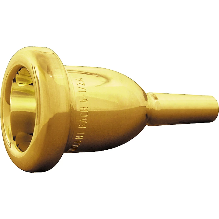Mega Tone Small Shank Trombone Mouthpiece in Gold 6 1 2A