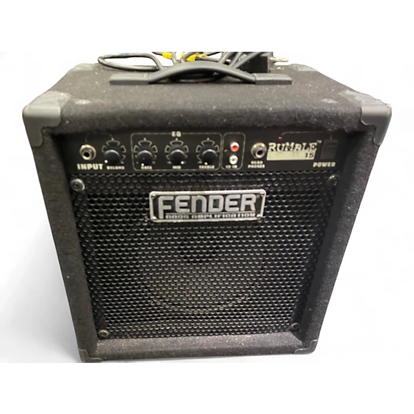 Used Fender Rumble 15 15W 1X8 Bass Combo Amp