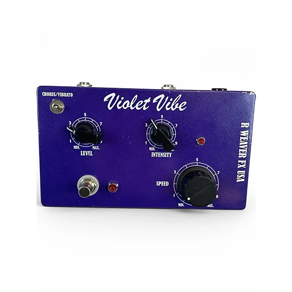 Used R Weaver VIOLET VIBE Effect Pedal