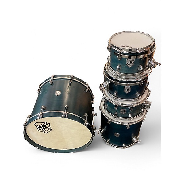 SJC Used SJC 5 Piece Tour Series Emerald Green Drum Kit.gc