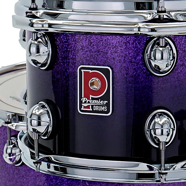 Genista Maple 4 Piece Shell Pack With 22 Bass Drum Purple Fade