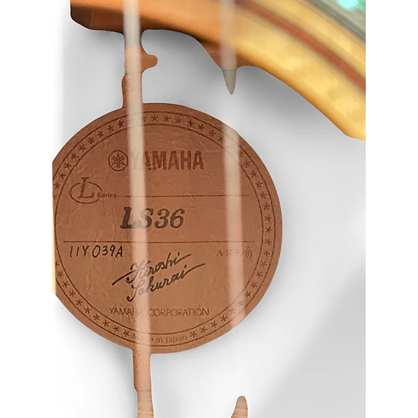 Yamaha Used Yamaha LS36 Natural Acoustic Electric Guitar.gc