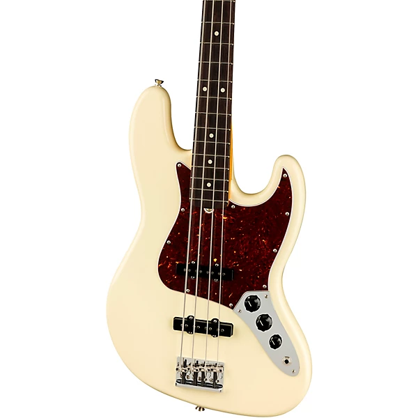 American Professional II Jazz Bass Rosewood Fingerboard Olympic White