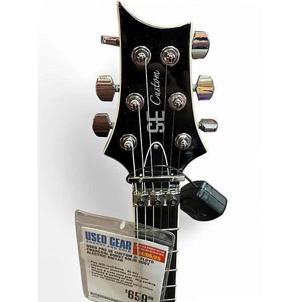 PRS Used PRS SE Custom 24 Floyd Charcoal Burst Solid Body Electric Guitar