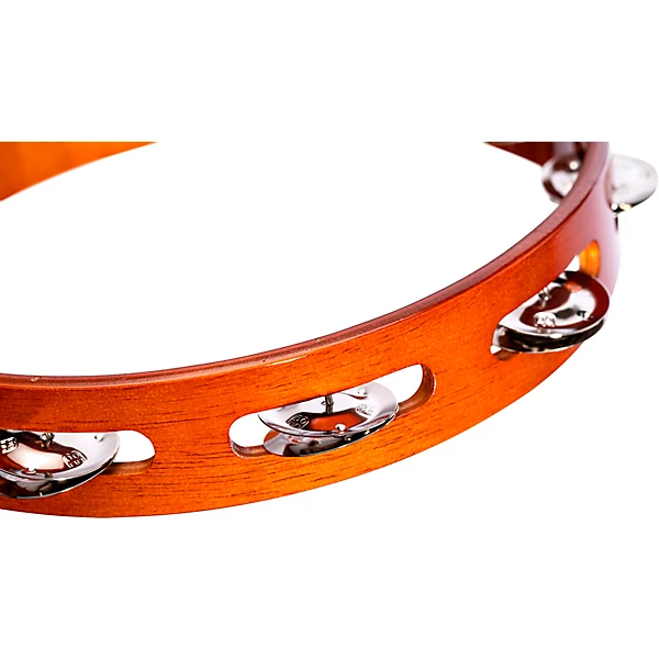 MEINL Wood Tambourine One Row Steel Jingles