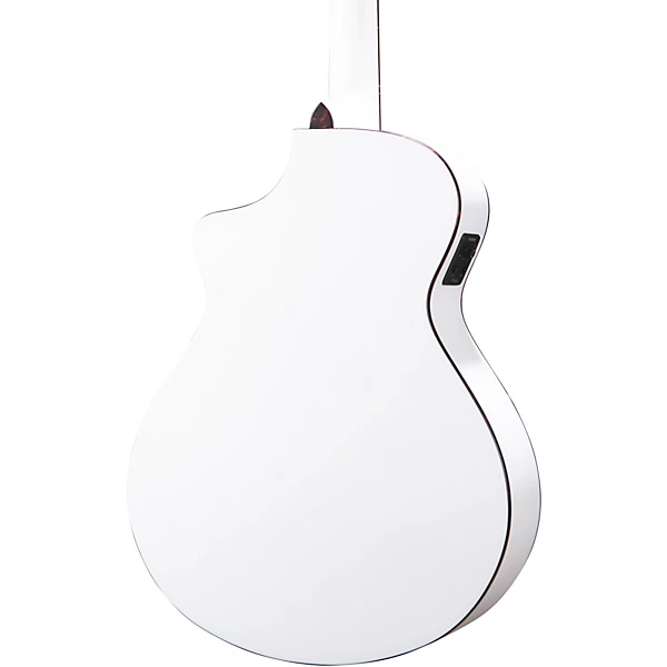 Breedlove Discovery Spruce Mahogany Concert Acoustic Electric Guitar Satin White