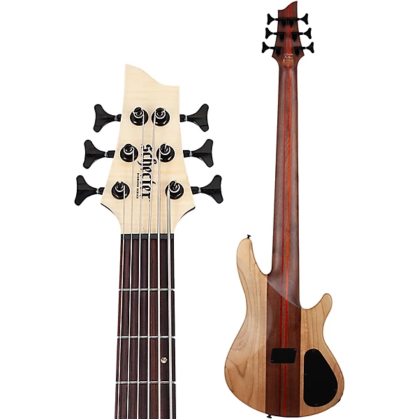 Schecter Guitar Research Charles Berthoud CB 6 Left Handed 6 String Electric Bass Natural Satin