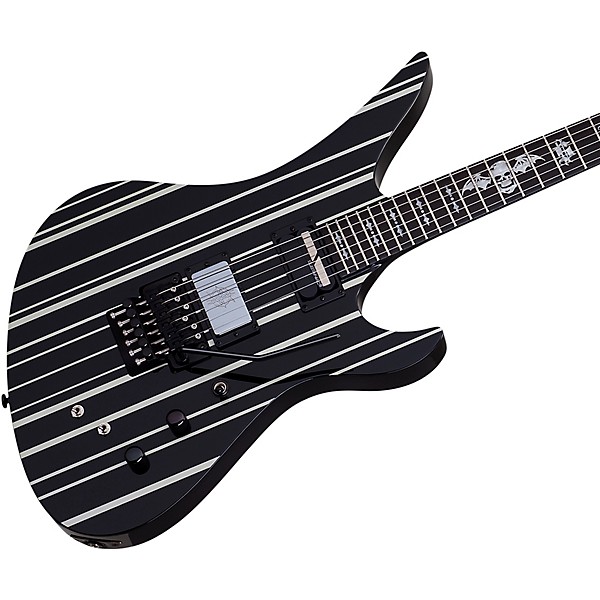 Schecter Guitar Research Synyster Gates Custom S Electric Guitar Level 1 Black Pinstripes K37175004001000.gc