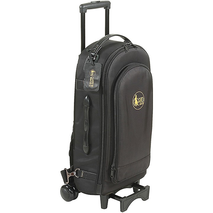 Compact Triple Trumpet Wheelie Synthetic with Leather Trim