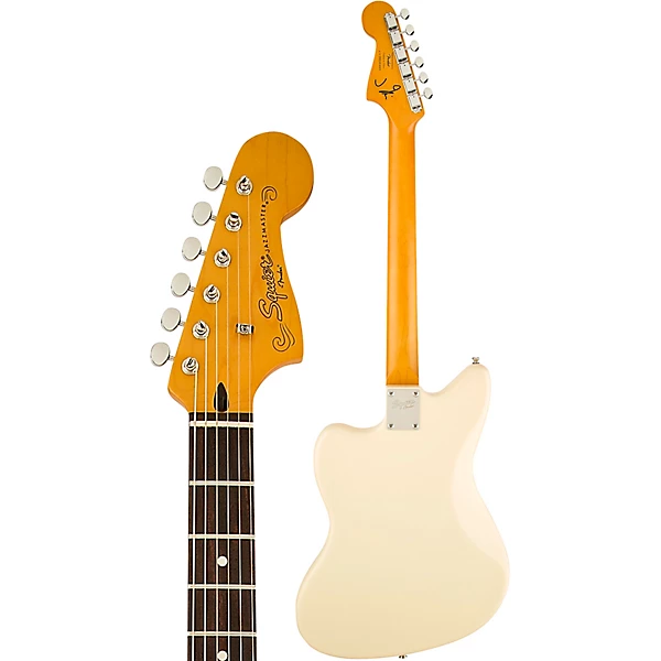 Squier J Mascis Jazzmaster Electric Guitar Vintage White