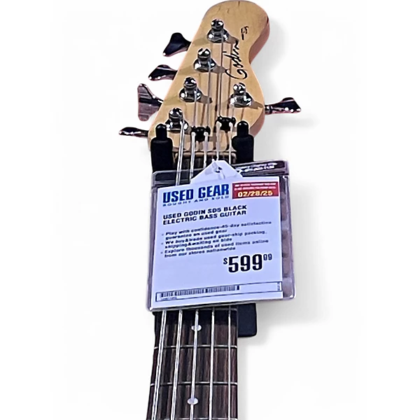 Godin Used Godin SD5 Black Electric Bass Guitar.gc