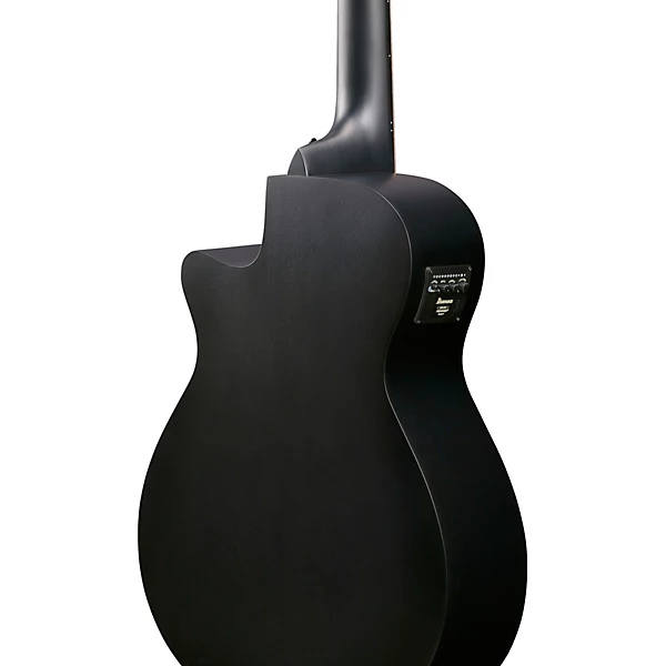 Ibanez AEG721 7 String Grand Concert Acoustic Electric Guitar Blackout Flat
