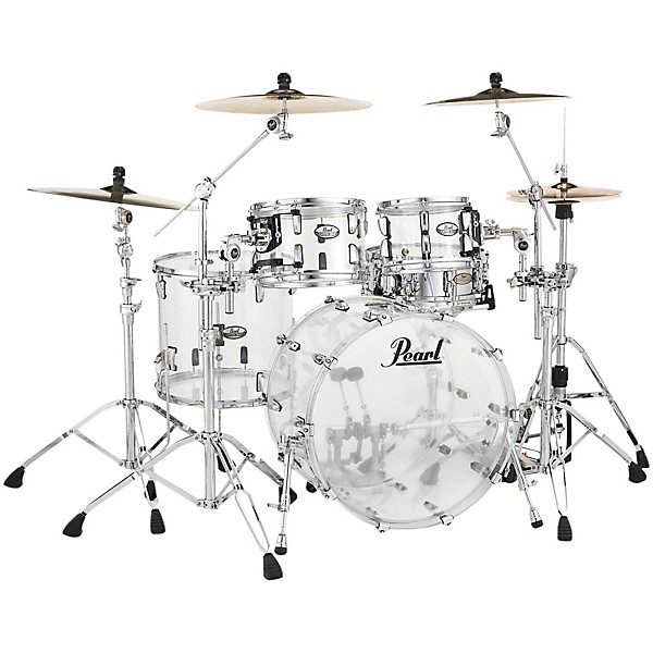 Pearl Crystal Beat 4 Piece New Fusion Shell Pack Ultra Clear